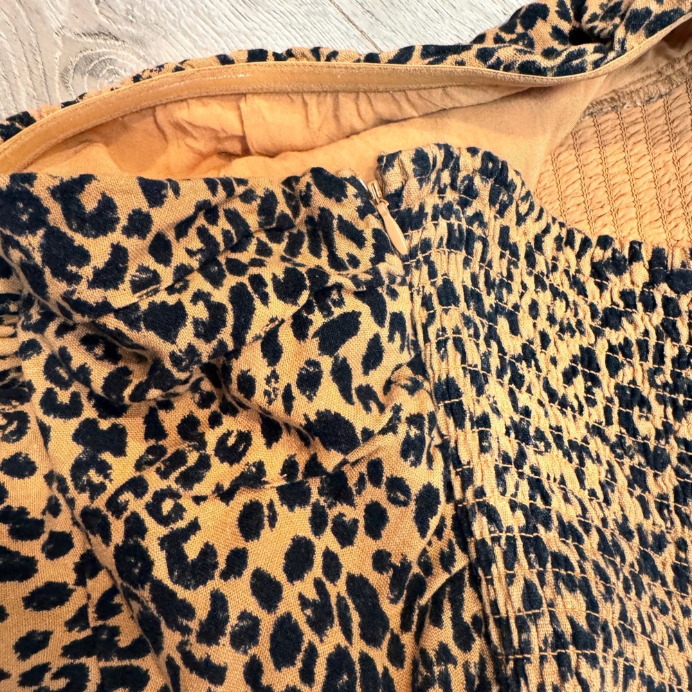 Universal Thread Strapless Smocked Maxi Dress Leo… - image 4